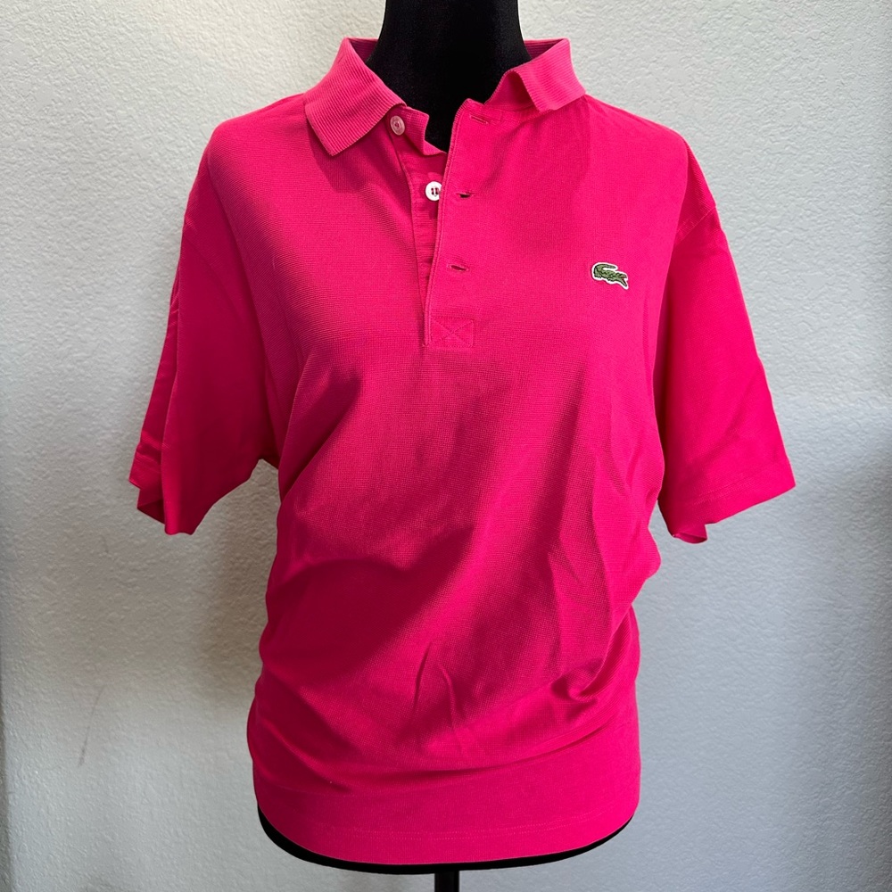 Lacoste Fuscia pink shirt